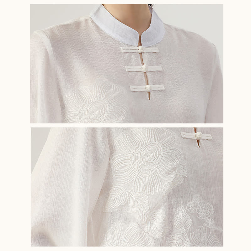 Conjunto de ropa de uniforme de Tai Chi para mujer, 2 uds., manga larga, botón de rana, meditación, oración, práctica Zen, Buddha Stones