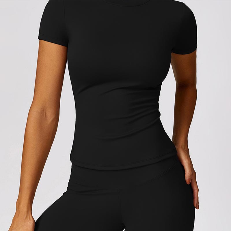 Buddha Stones - Camiseta de manga corta para mujer, polainas de cintura alta, pantalones para deportes y yoga - image 2