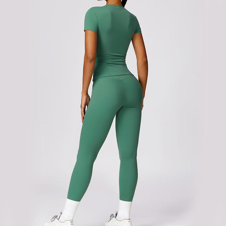 Buddha Stones - Camiseta de manga corta para mujer, polainas de cintura alta, pantalones para deportes y yoga - image 34