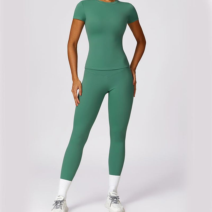 Buddha Stones - Camiseta de manga corta para mujer, polainas de cintura alta, pantalones para deportes y yoga - image 33