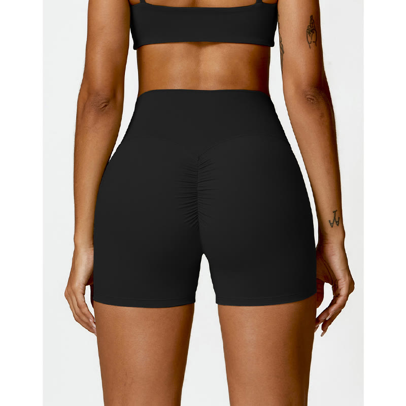Buddha Stones Gimnasio Deportes Yoga Sin Espalda Bra Crop Tank Top Pantalones Cortos - image 11