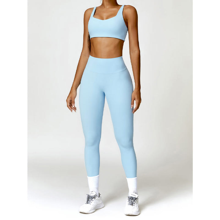 Buddha Stones Gimnasio Deportes Yoga Sin Espalda Bra Crop Tank Top Pantalones Cortos - image 18