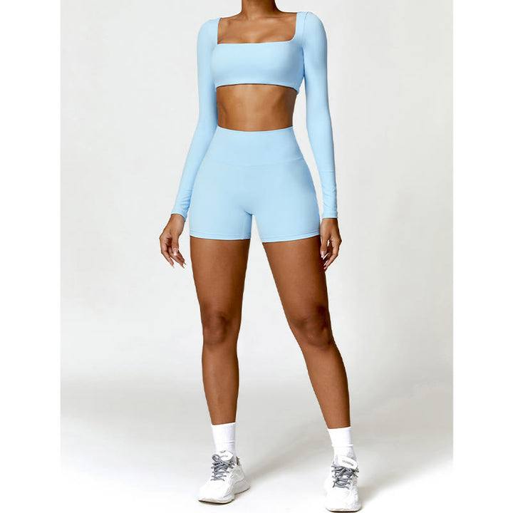 Buddha Stones Gimnasio Deportes Yoga Sin Espalda Bra Crop Tank Top Pantalones Cortos - image 24