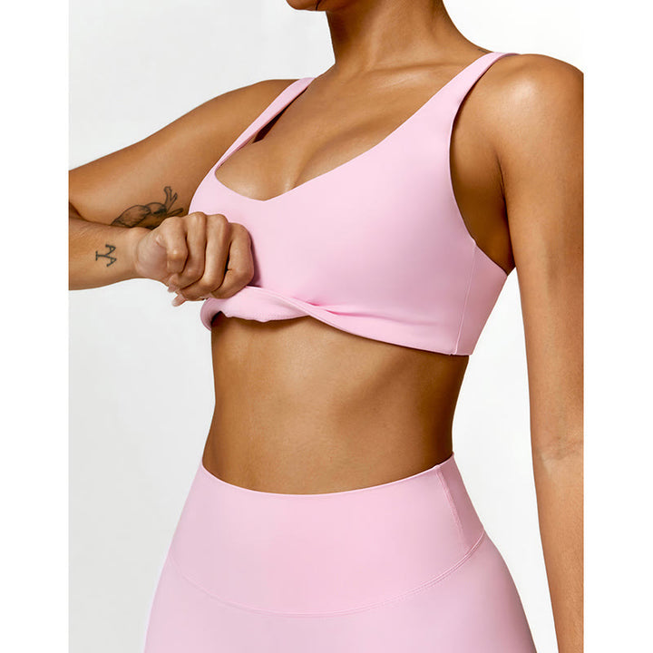 Buddha Stones Gimnasio Deportes Yoga Sin Espalda Bra Crop Tank Top Pantalones Cortos - image 39