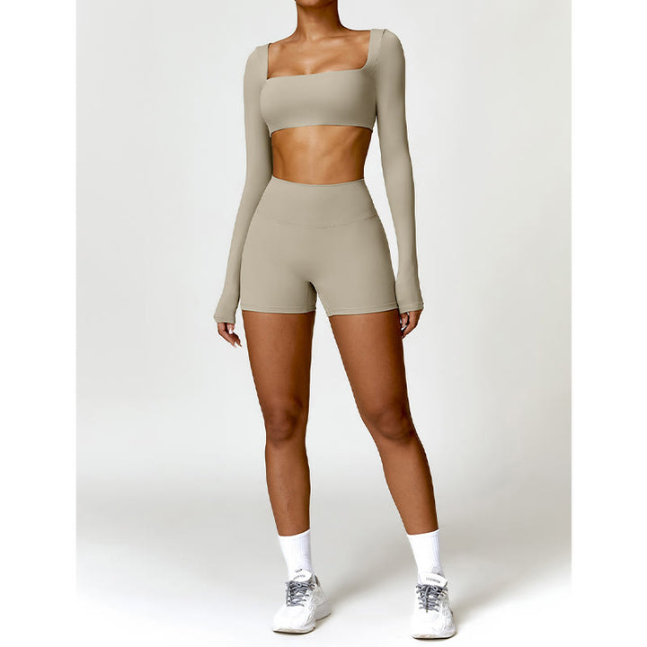 Buddha Stones Gimnasio Deportes Yoga Sin Espalda Bra Crop Tank Top Pantalones Cortos - image 58