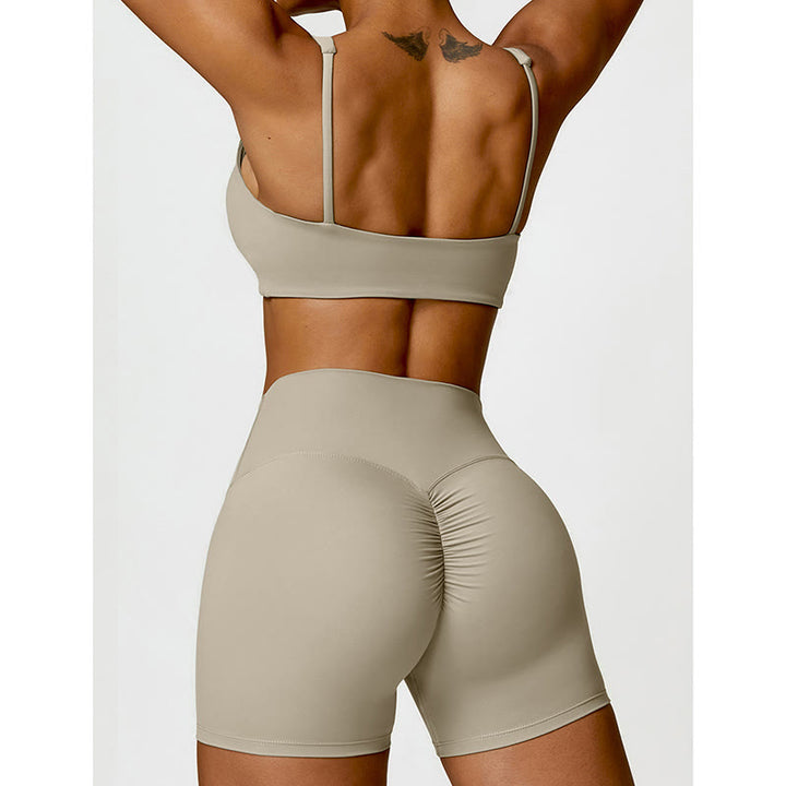 Buddha Stones Gimnasio Deportes Yoga Sin Espalda Bra Crop Tank Top Pantalones Cortos - image 52