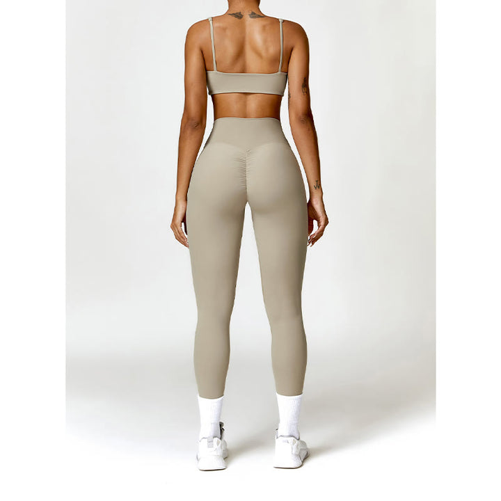 Buddha Stones Gimnasio Deportes Yoga Sin Espalda Bra Crop Tank Top Pantalones Cortos - image 60