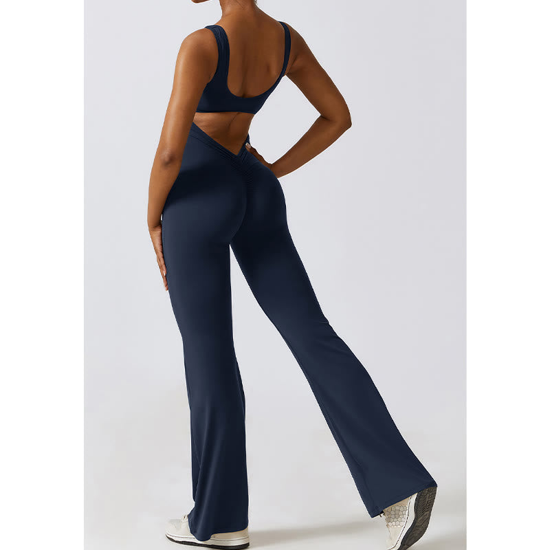 Buddha Stones - Mono sin mangas para mujer, pantalones acampanados, deportes, fitness, yoga - image 22