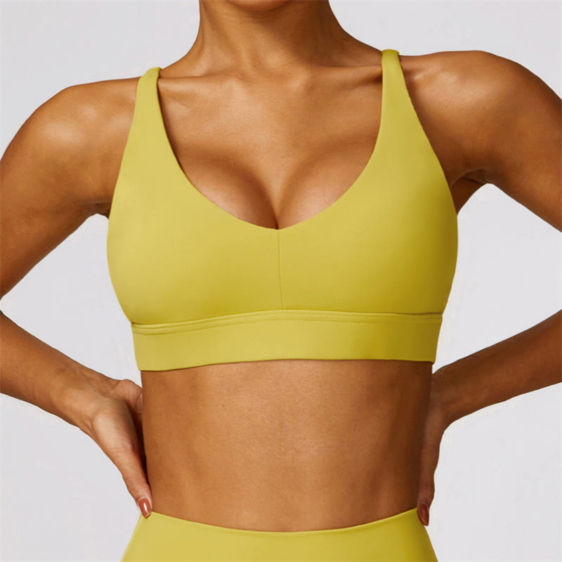 Buddha Stones Gimnasio Deportes Yoga Sin Espalda Bra Crop Tank Top Pantalones Cortos Transpirables