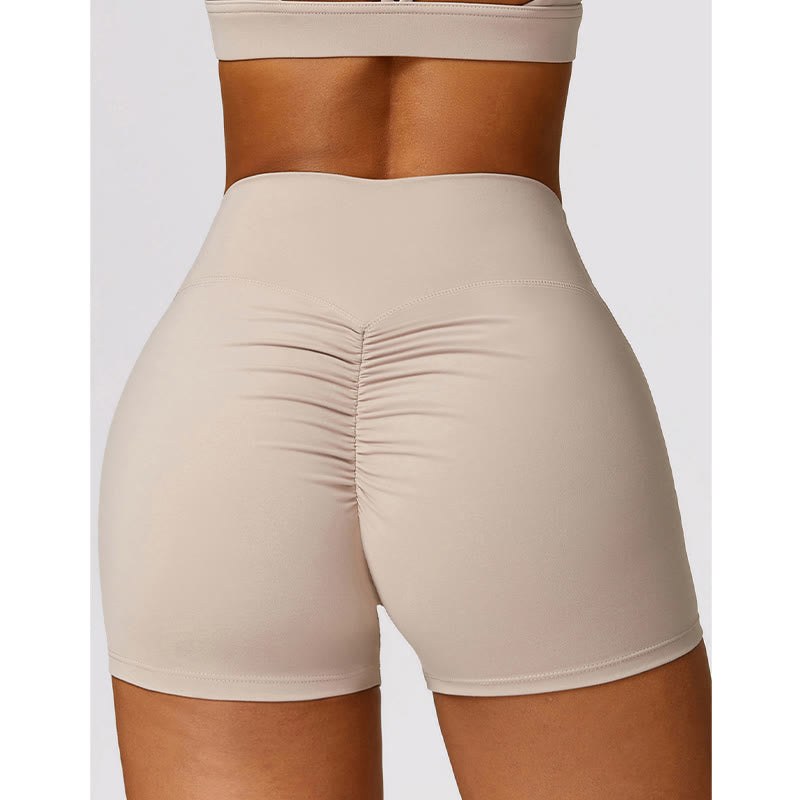 Buddha Stones Gimnasio Deportes Yoga Sin Espalda Bra Crop Tank Top Pantalones Cortos Transpirables