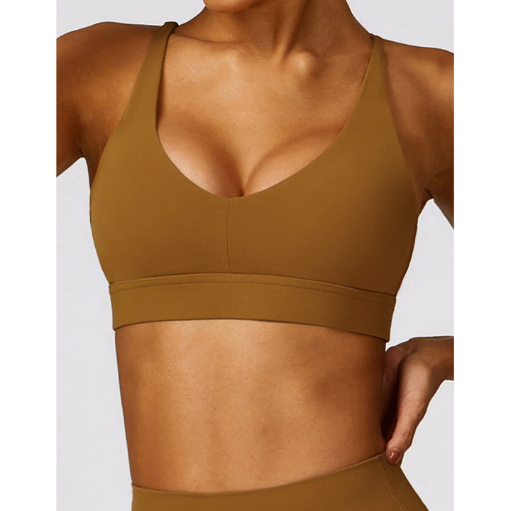 Buddha Stones Gimnasio Deportes Yoga Sin Espalda Bra Crop Tank Top Pantalones Cortos Transpirables - image 47