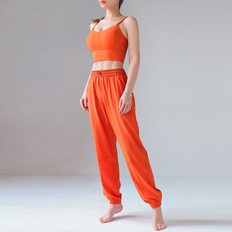 Pantalones deportivos de cintura alta con diseño de Buddha Stones , para fitness, yoga, deportes, con bolsillos