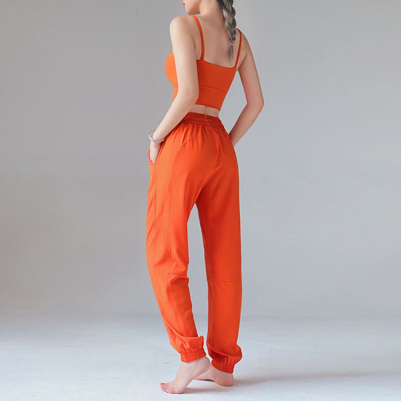 Pantalones deportivos de cintura alta con diseño de Buddha Stones , para fitness, yoga, deportes, con bolsillos