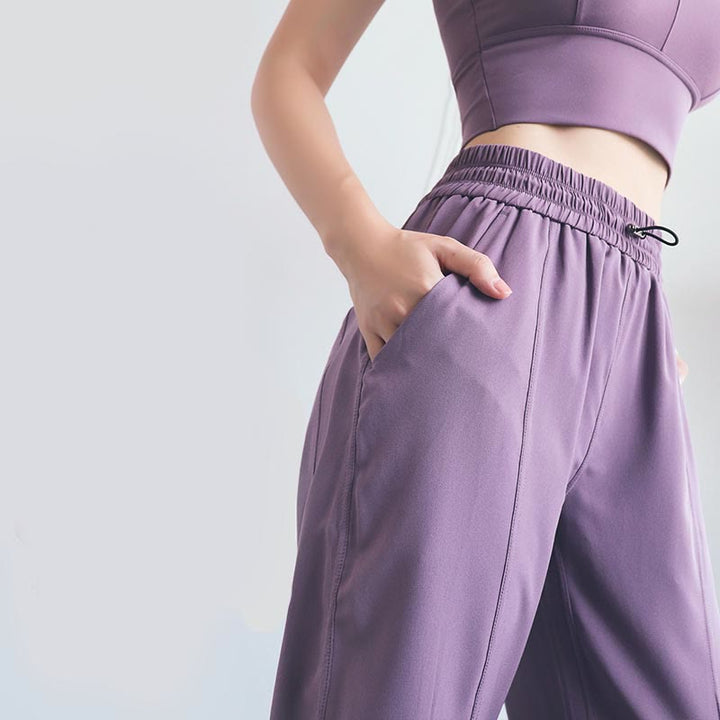 Pantalones deportivos de cintura alta con diseño de Buddha Stones , para fitness, yoga, deportes, con bolsillos