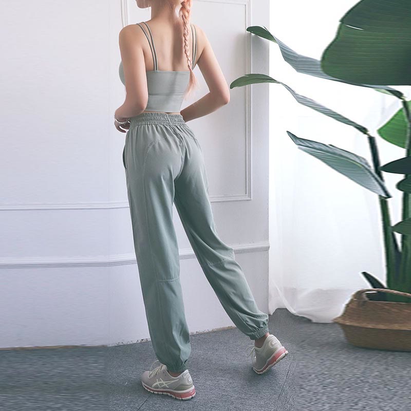 Pantalones deportivos de cintura alta con diseño de Buddha Stones , para fitness, yoga, deportes, con bolsillos