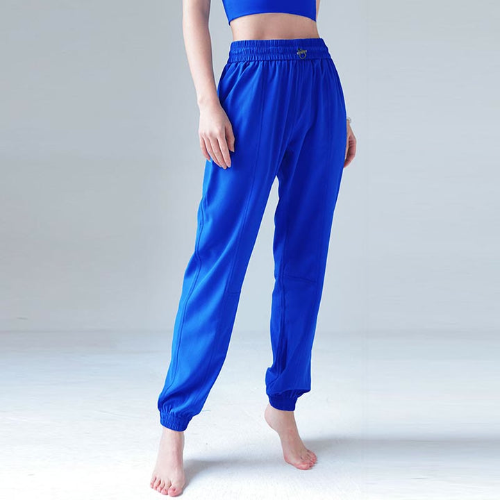 Pantalones deportivos de cintura alta con diseño de Buddha Stones , para fitness, yoga, deportes, con bolsillos - Azul - US8-10, UK/AU12-14, EU40-42 (XL) - image 28