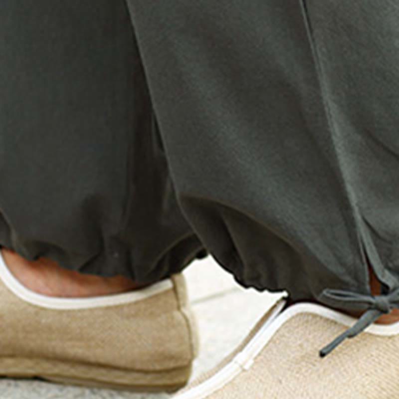 Buddha Stones 2 uds media manga cuello en V camisa Top pantalones meditación Zen Tai Chi ropa de lino conjunto de mujer - image 23