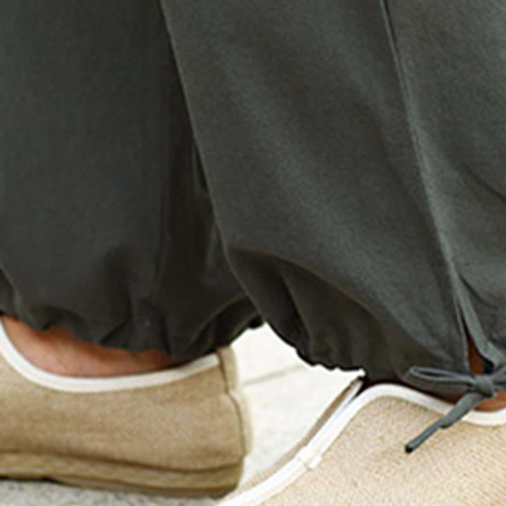 Buddha Stones 2 uds media manga cuello en V camisa Top pantalones meditación Zen Tai Chi ropa de lino conjunto de mujer - image 23