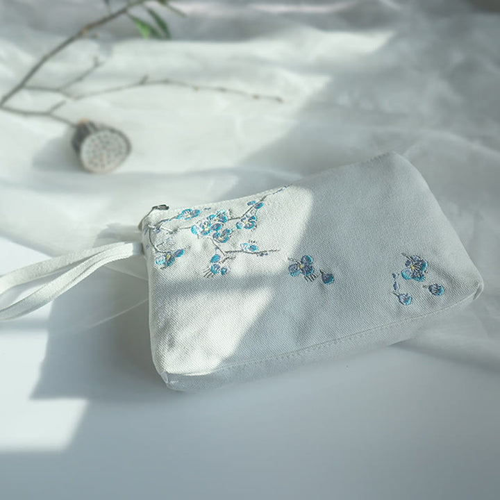 Cartera de lona Buddha Stones, flor pequeña, ciruela, cereza, grulla, flor de melocotón - image 22