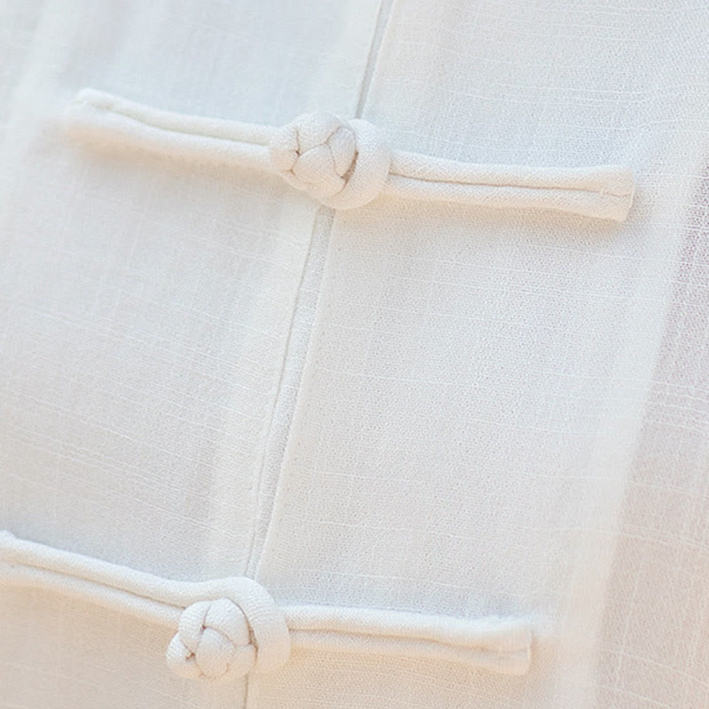 Buddha Stones Color sólido botón de rana meditación oración espiritual Zen Tai Chi Qigong práctica conjunto de ropa Unisex - image 17