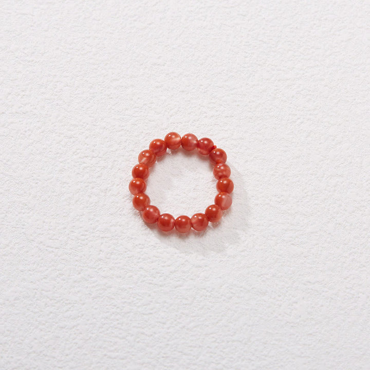 Juego de anillos y colgante de collar, pulsera de confianza, turquesa, ágata roja Natural, chapado en plata de ley 925, Buddha Stones