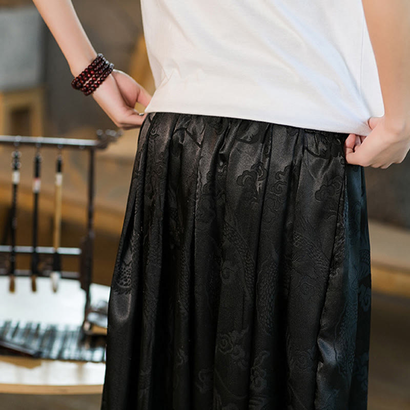 Pantalones bombachos holgados con estampado de dragón y Buddha Stones para hombre con bolsillos - image 10