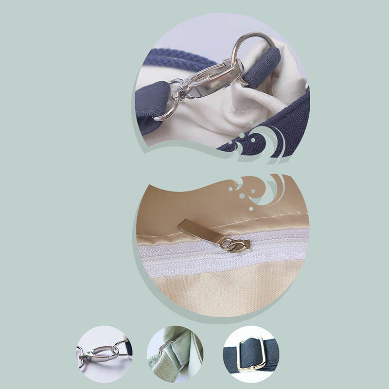 Buddha Stones, bordado, flores de hierba, flor de cerezo, bolso bandolera, bolso de mano - image 10