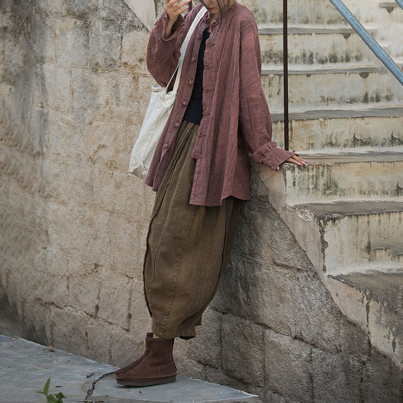 Chaqueta con frente abierto de meditación Zen de manga larga con botón de rana y teñido anudado de Buddha Stones - image 31