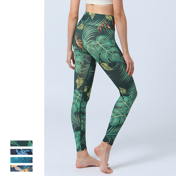 Patrón de Buddha Stones Deportes Fitness Yoga Leggings de cintura alta Pantalones de yoga para mujer - image 4