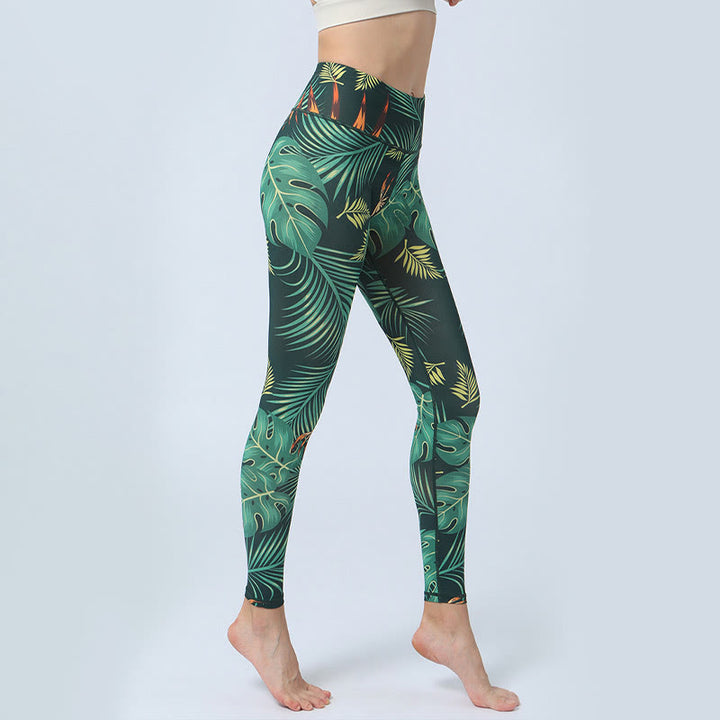 Patrón de Buddha Stones Deportes Fitness Yoga Leggings de cintura alta Pantalones de yoga para mujer - image 2