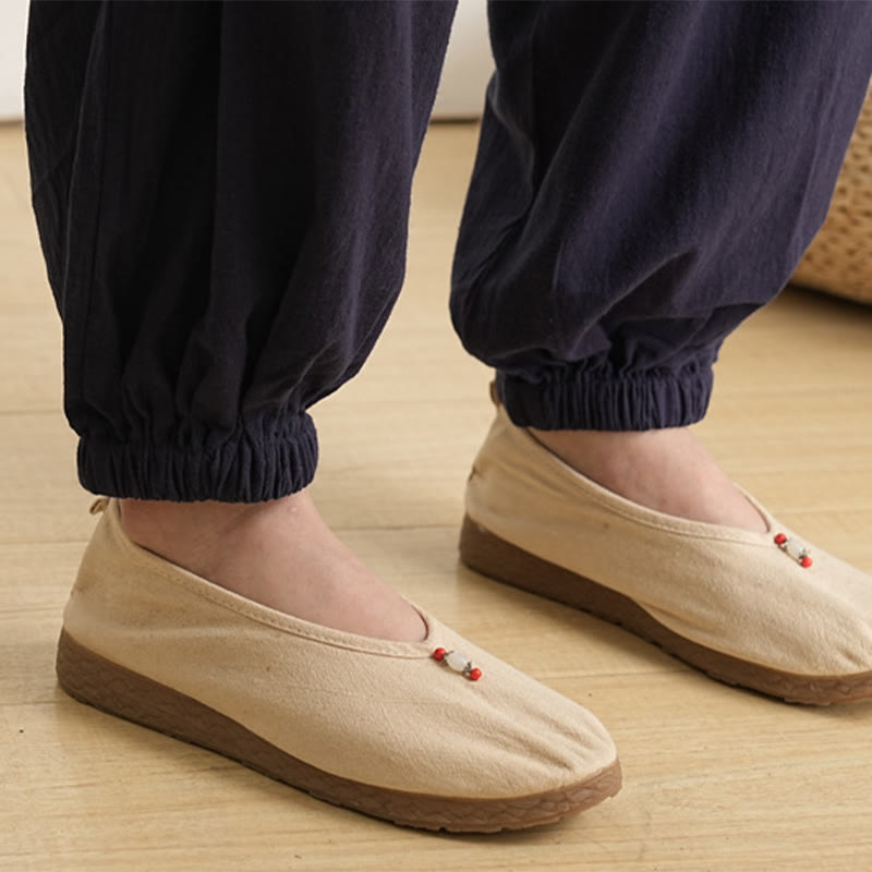 Conjunto de 2 piezas de camisa y pantalones de lino y algodón con cuello en V y mangas tres cuartos para mujer, con Buddha Stones , para meditación, zen y tai chi. - image 19