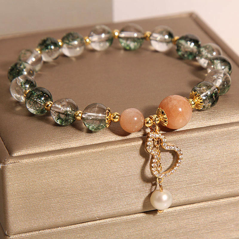 Buddha Stones Pulsera de confianza con dije de calabaza fantasma verde - image 4
