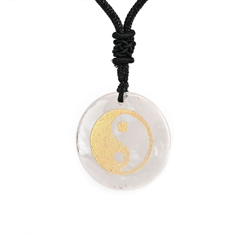 Buddha Stones Collar con colgante espiritual Yin Yang, amatista, ojo de tigre, aventurina verde y varios cristales - image 51