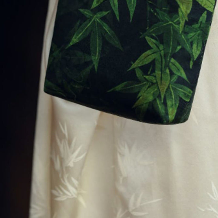 Buddha Stones Bolso bandolera pequeño con cadena metálica de caqui y hoja de arce, bolso de hombro para teléfono móvil - image 8