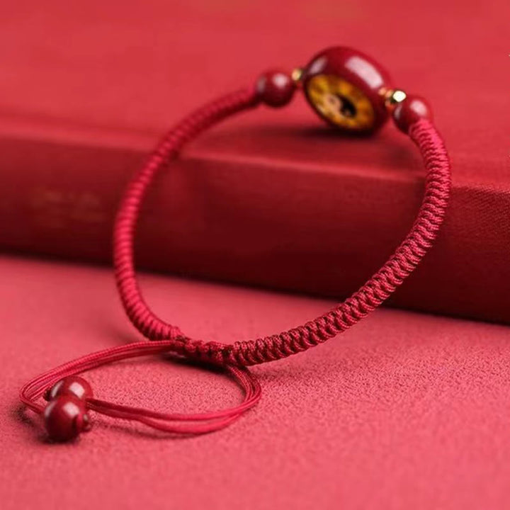 Pulsera de bendición Bagua con símbolo de Yin Yang, hilo rojo, cinabrio de la suerte, Buddha Stones - image 7