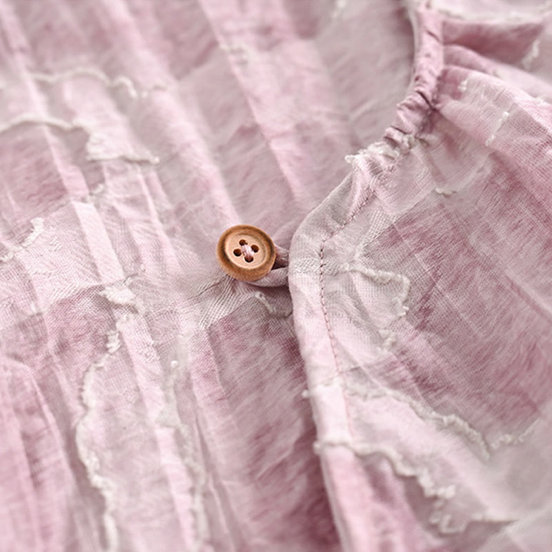 Camiseta informal de manga tres cuartos con estampado de manchas de Buddha Stones