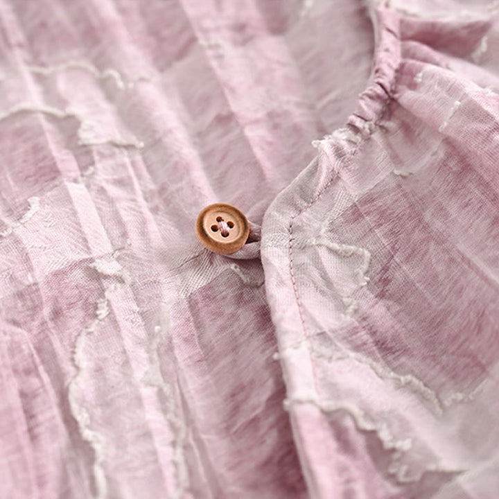 Camiseta informal de manga tres cuartos con estampado de manchas de Buddha Stones