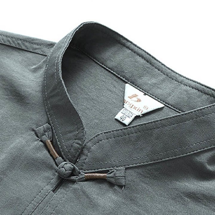 Buddha Stones Dragon Fu personaje Tang traje tradicional camisa de manga corta pantalones de pierna ancha ropa conjunto para hombres - image 3