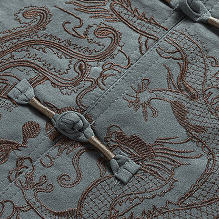 Buddha Stones Dragon Fu personaje Tang traje tradicional camisa de manga corta pantalones de pierna ancha ropa conjunto para hombres