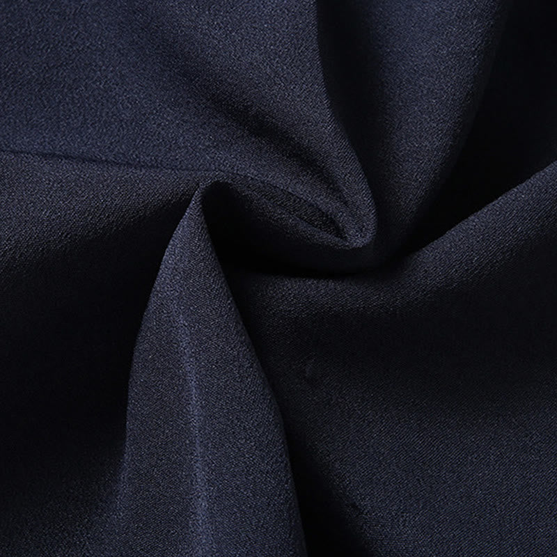 Conjunto de ropa para hombre, traje Tang bordado anudado chino con personaje Fu de Buddha Stones , Top tradicional de manga corta, pantalones, ropa - image 11