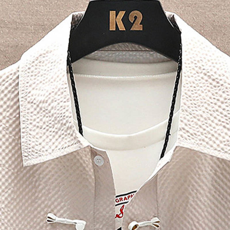 Conjunto de pantalones cortos de manga corta con estampado de urraca y árboles de coco con Buddha Stones, conjunto para hombre - image 17