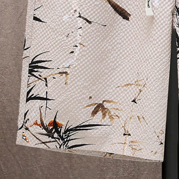 Conjunto de pantalones cortos de manga corta con estampado de urraca y árboles de coco con Buddha Stones, conjunto para hombre - image 24