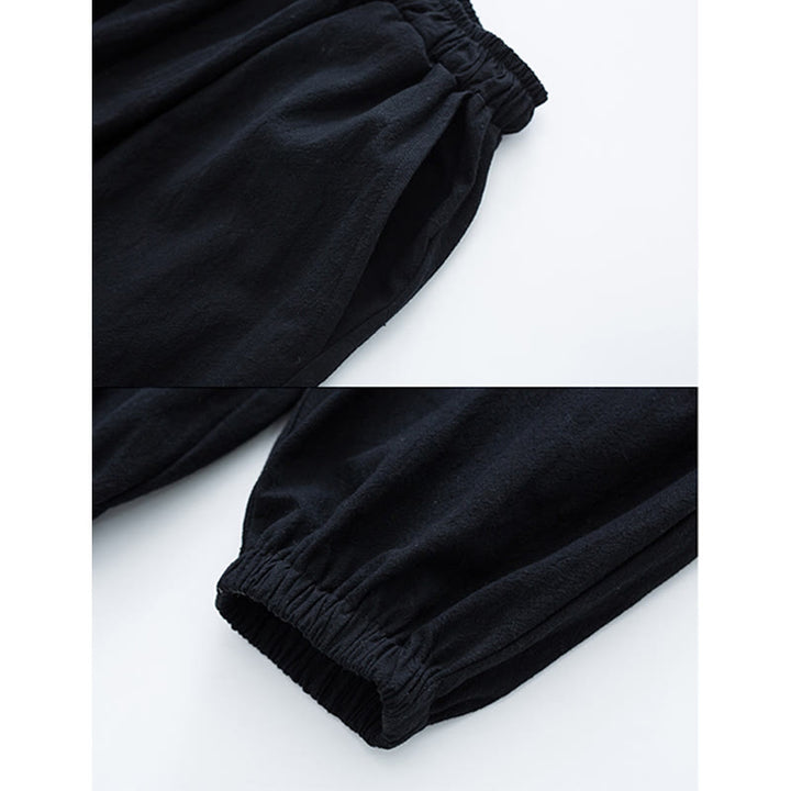 Conjunto de ropa para hombre: camiseta de manga corta y pantalón de color liso con estampado de Buddha Stones. - image 10