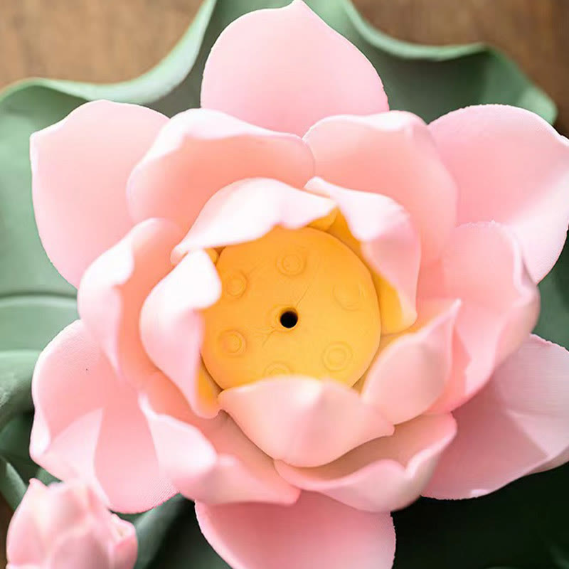 Buddha Stones, flor de loto, vaina de hoja, curación espiritual, palo de cerámica, decoración de quemador de incienso - image 8