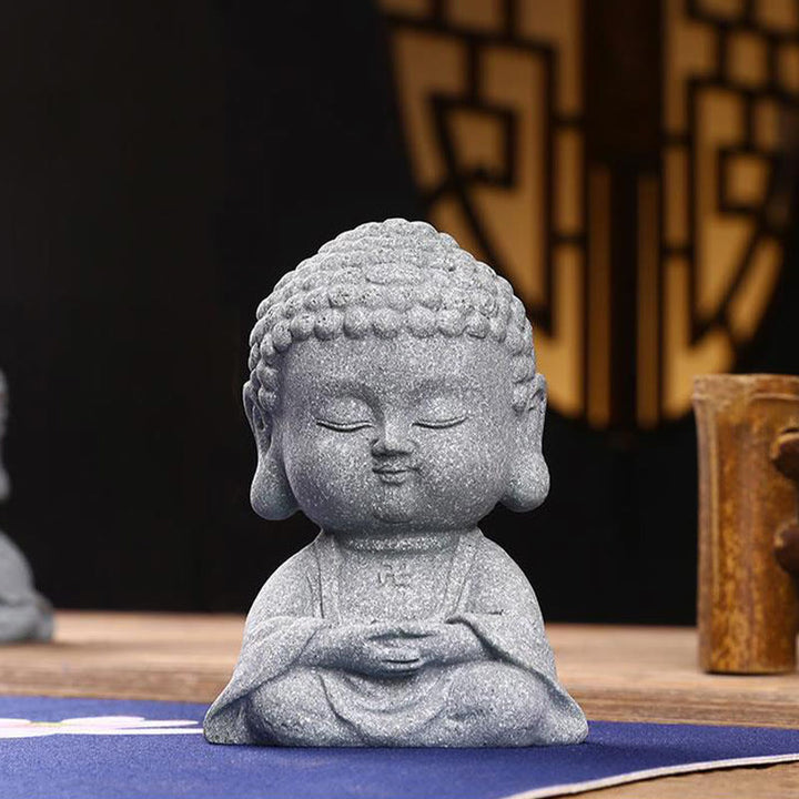 Buddha Stones Meditación Orando Buda Compasión Serenidad Decoración del Hogar - image 14