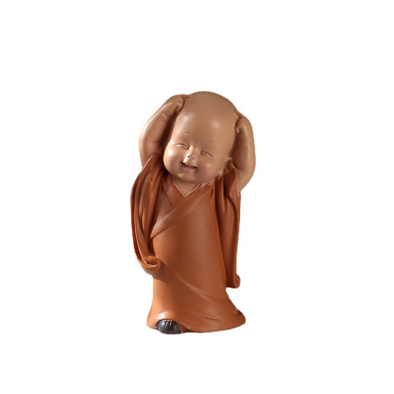 Buddha Stones pequeñas, minimeditación, monje rezando, resina de serenidad, decoración del hogar - image 16