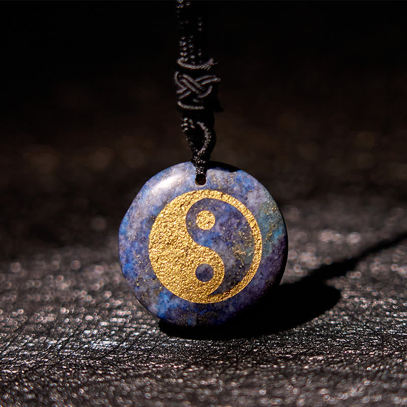 Buddha Stones Collar con colgante espiritual Yin Yang, amatista, ojo de tigre, aventurina verde y varios cristales - image 43