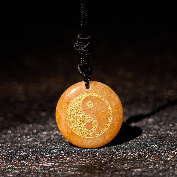 Buddha Stones Collar con colgante espiritual Yin Yang, amatista, ojo de tigre, aventurina verde y varios cristales - image 39