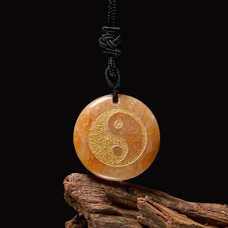 Buddha Stones Collar con colgante espiritual Yin Yang, amatista, ojo de tigre, aventurina verde y varios cristales - image 38