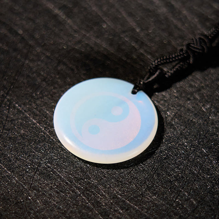 Buddha Stones Collar con colgante espiritual Yin Yang, amatista, ojo de tigre, aventurina verde y varios cristales - image 34